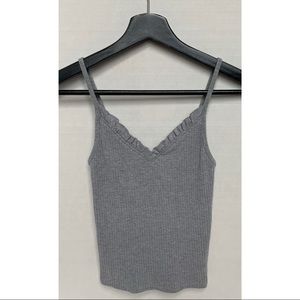 Topshop Grey Camisole Crop Top